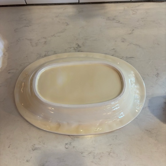 Publix The Pilgrim Pair Thanksgiving Serving Bowl Gravy Boat Platter Dish Plate - Picture 3 of 14